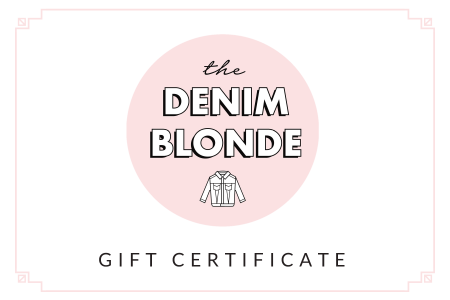 The Denim Blonde Gift Card