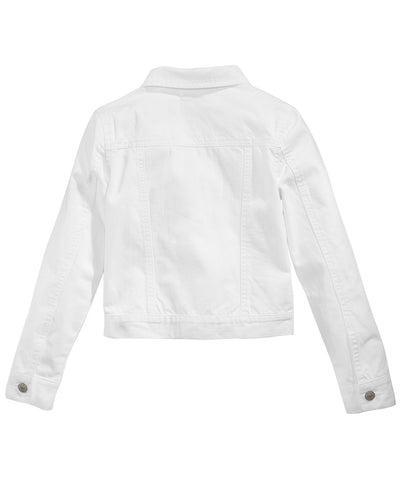 Kids Custom White Denim Jacket