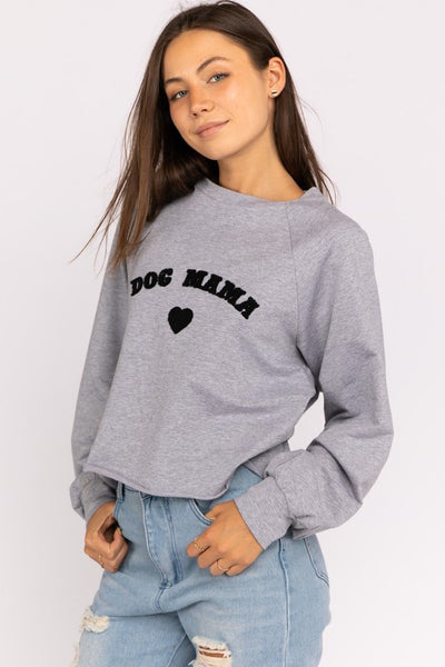 Dog Mama Cropped Crewneck