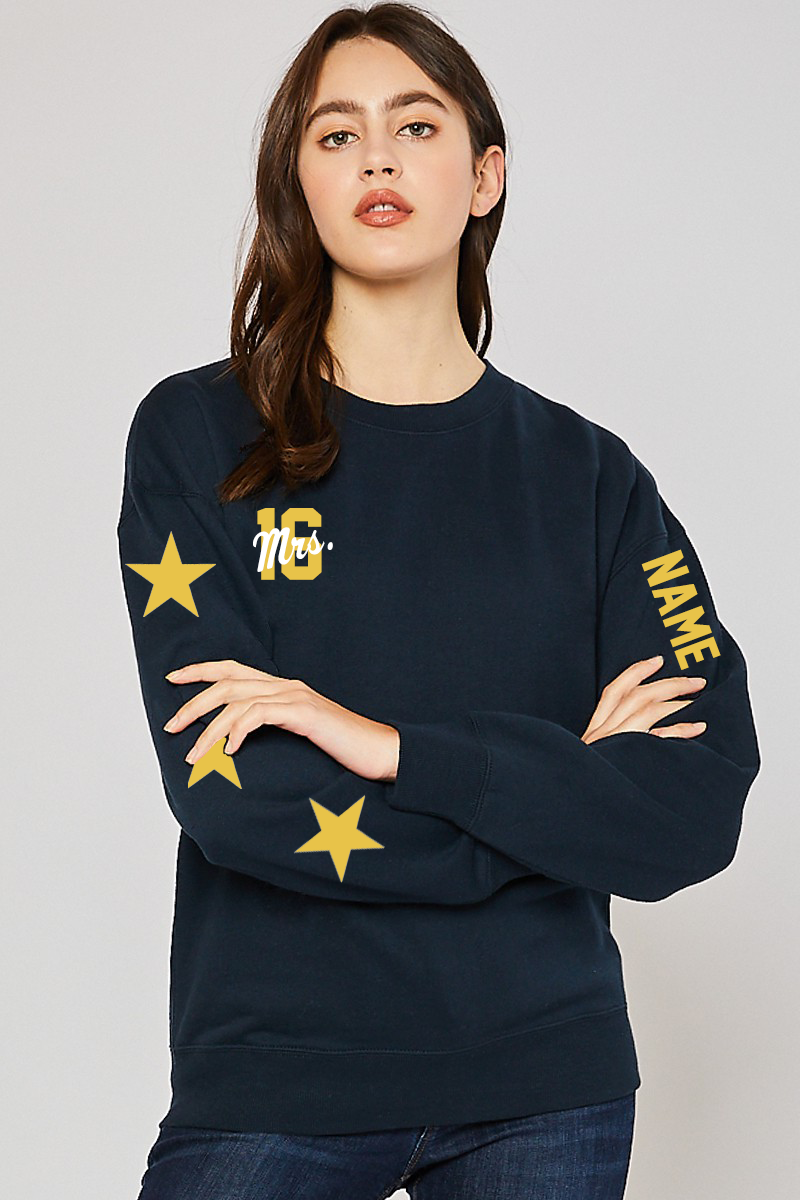 Star of The Game Navy Crewneck