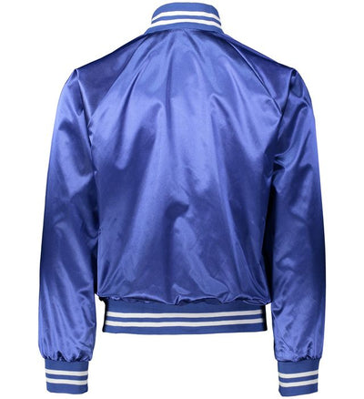 Custom Royal Satin Bomber Jacket