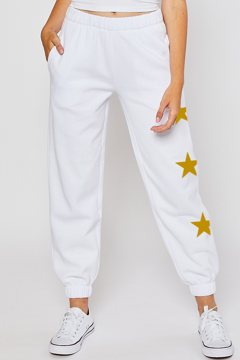 Star of The Game White Sweatpants