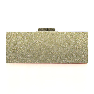 Custom Gold Glitter Clutch
