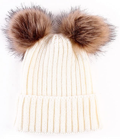 Kids Custom Ivory Beanie