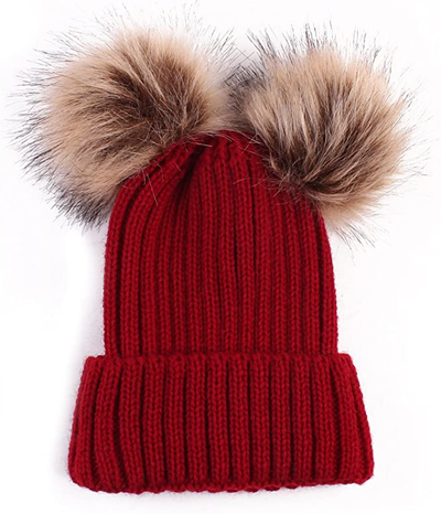 Kids Custom Red Beanie