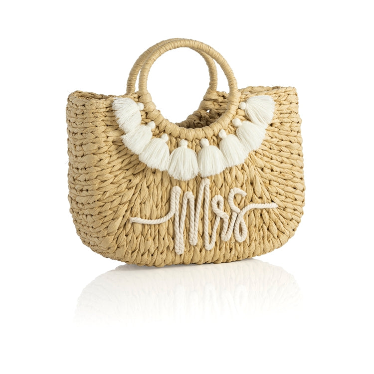 Mrs. Pom Straw Tote