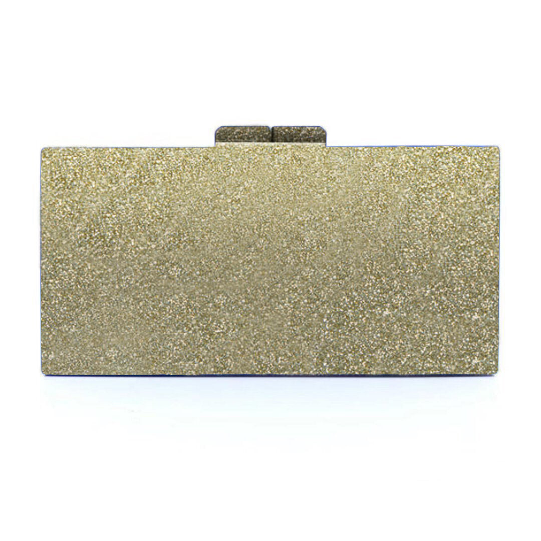 Custom Gold Glitter Clutch