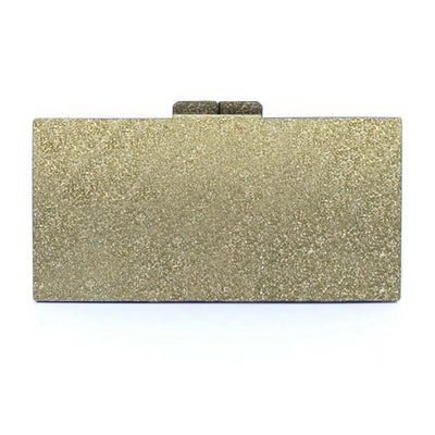 Custom Gold Glitter Clutch